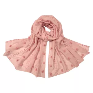 شال زنانه مدل نخی شکوفه ای