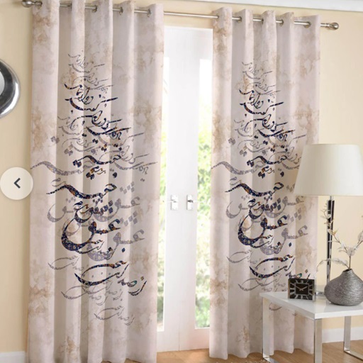 پرده مخمل چاپی مینوتوهوم مدل SM-219